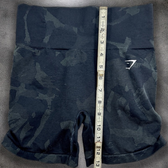 Gymshark Adapt Camo Seamless Shorts Small High Rise Gray Compression - Picture 5 of 5